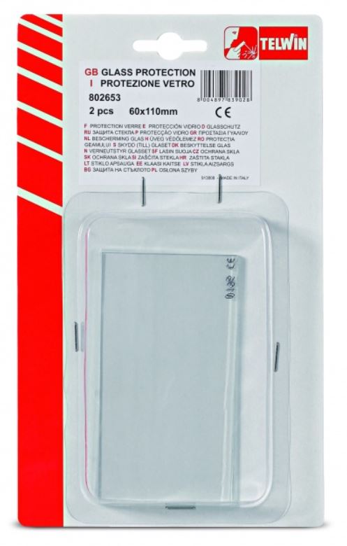 Защита стекла 60х110 мм (для маски Up&Down) TELWIN 802653 Дуговая сварка (ММА)
